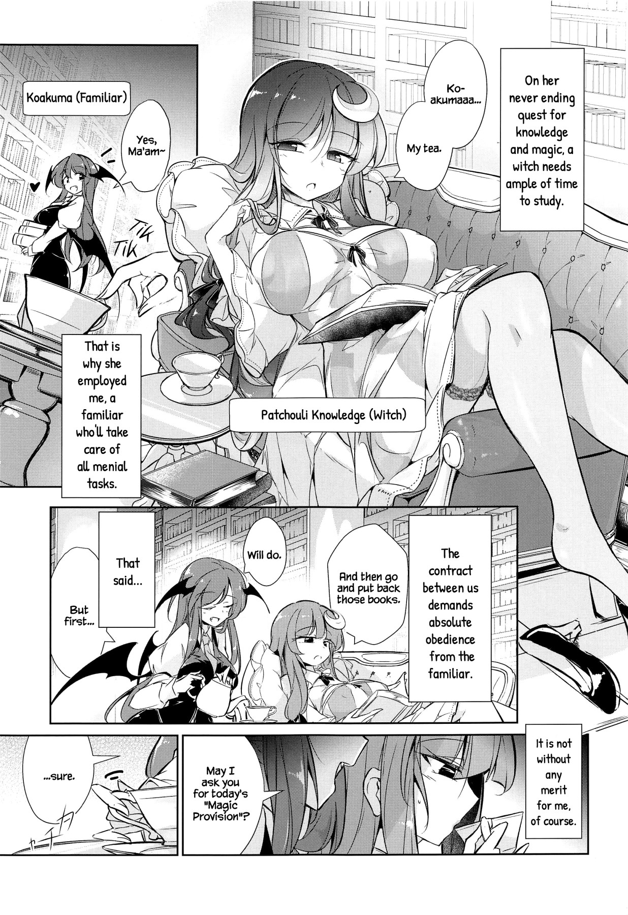 Hentai Manga Comic-Patchouli's Magic Milking Training-Read-2